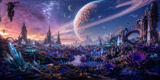 Alien world environment