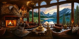 Alpine lodge environment